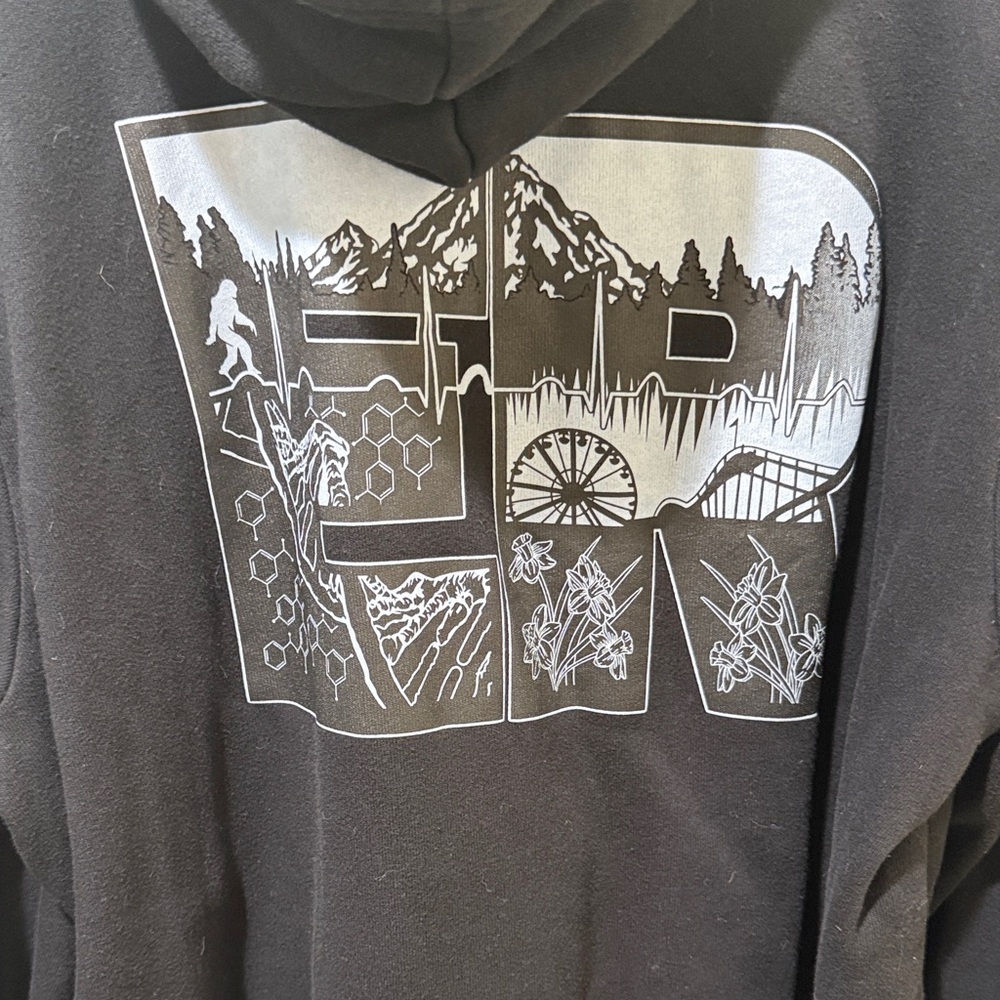 Black SEATTLE ER Graphic Hoodie